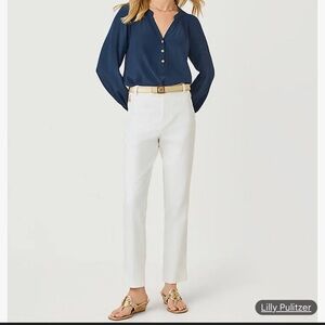 Lilly Pulitzer Elegant White Trousers